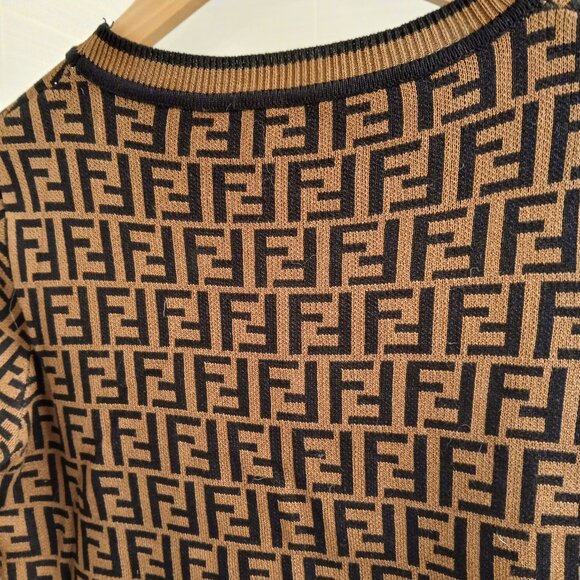 Fendi Monogram Crewneck Knit Top - Picture 7 of 8